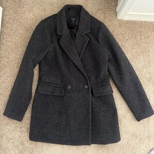 Abercrombie & Fitch Charcoal Pea Coat